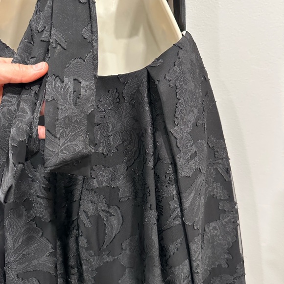 Azazie Elegant Black Open Back Dress - Picture 11 of 14